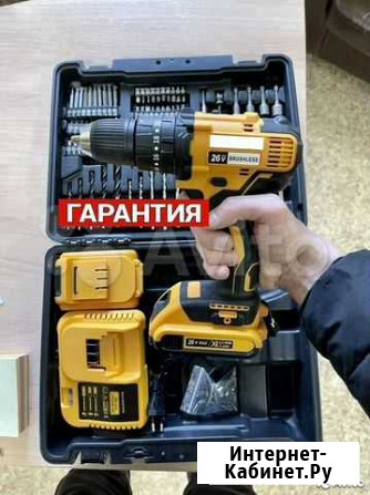 Шуруповерт 26V с гарантией ударный с набором Барнаул - изображение 1