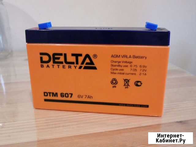 Аккумулятор Delta DTM 607 6V 7Ah Красногорск - изображение 1