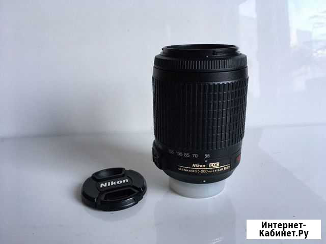 Nikon 55-200mm f/4-5.6G AF-S VR / без коробки Омск - изображение 1