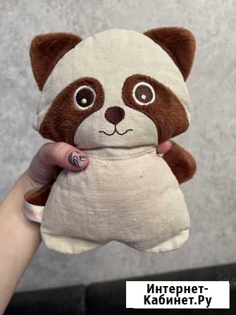 Грелка енот от коликов с вишнёвыми косточками Омск - изображение 1