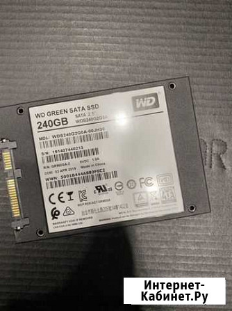 Жесткий диск ssd wd green 240gb Сыктывкар - изображение 1