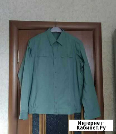 Рубашка оливкового цвета, для воен новая, р.52/6 Хабаровск - изображение 1