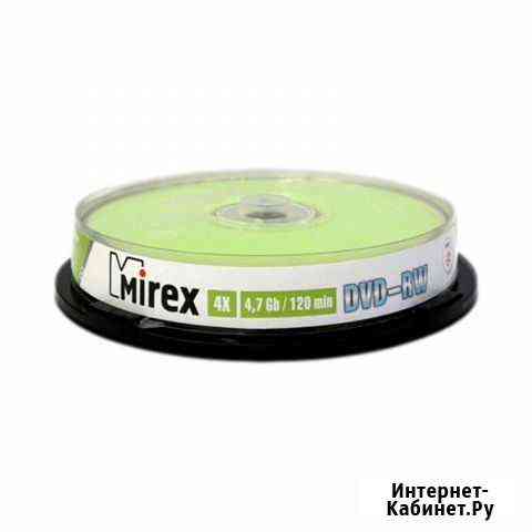 Диск DVD-RW Mirex 4.7 Gb, 4x, Cake Box (10) 1шт Пермь