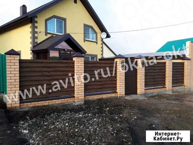 Забор из евроштакетника Бугульма - изображение 1