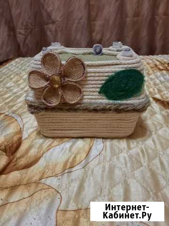 Шкатулка из джута Ярославль - изображение 1