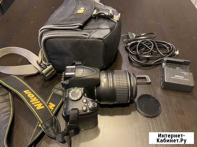 Зеркальный фотоаппарат nikon d3000 + сумка Челябинск - изображение 1