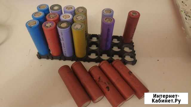 Аккумуляторы li-ion 18650. Б/у Тольятти - изображение 1