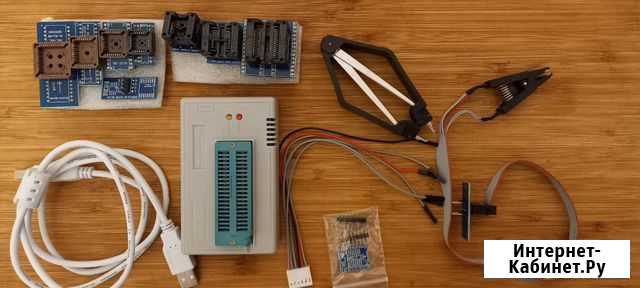 Программатор Minipro TL866II Plus + 12 адаптеров Клин - изображение 1