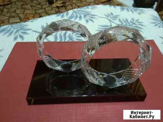 Сувенир хрустальные обручальные кольца Краснодар