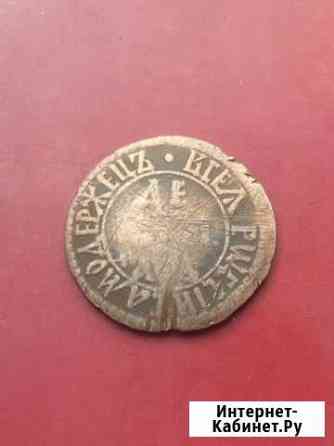 Деньга 1706 года. Пётр I. Оригинал Казань