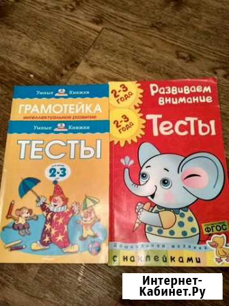 Тесты земцова 2-3 года Пермь - изображение 1