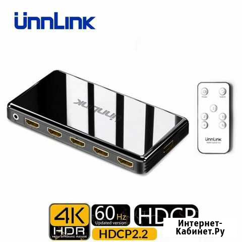 Переключатель Hdmi коммутатор 5 в 1 Таганрог - изображение 1