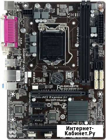 Достойная плата под LGA 1150: Gigabyte GA-B85M-D3V Красноярск - изображение 1