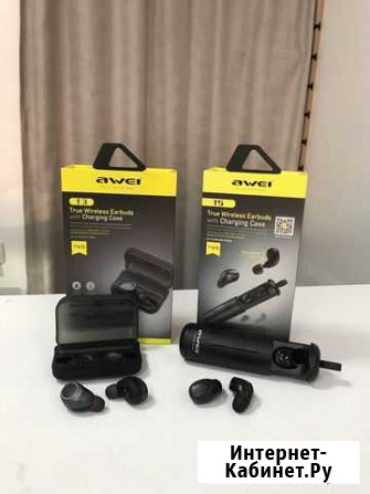 Беспроводные наушники awei T5; T3 Краснодар - изображение 1
