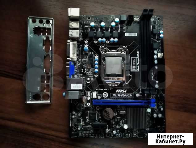 Материнская плата MSI-1155 (нужно биос прошить) Назрань - изображение 1