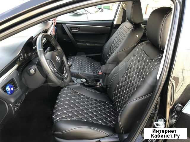 Чехлы VIP качества, бежевая нить на Toyota Corolla Махачкала - изображение 1