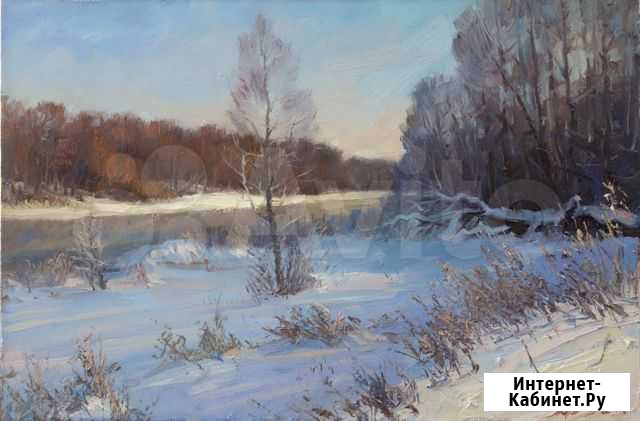 Картина маслом Зимний пейзаж 30х45 Пенза - изображение 1