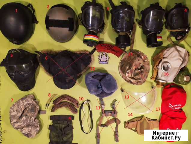 Противогазы, головные уборы, каски Краснодар - изображение 1