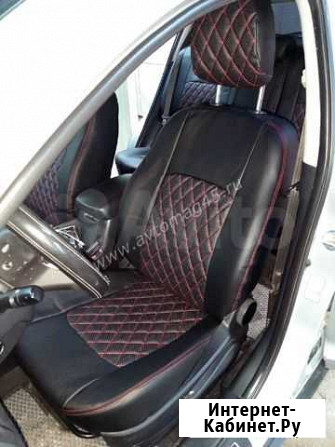 Авточехлы Kia Sportage 2011-2017г экокожа ромб Курган - изображение 1