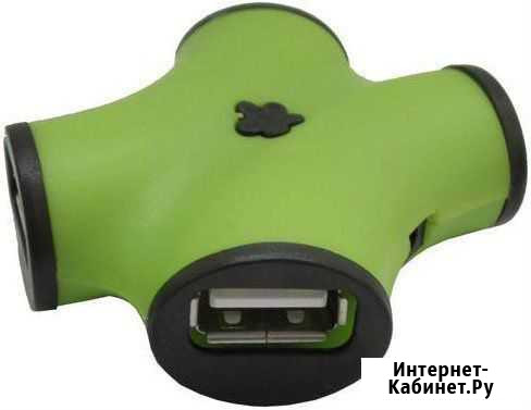 CBR CH-100 Green, USB-концентратор 4 порта, USB 2 Ульяновск - изображение 1