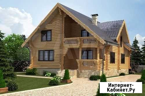 Сруб дома 8,8х10,5 из бревна Санкт-Петербург - изображение 1