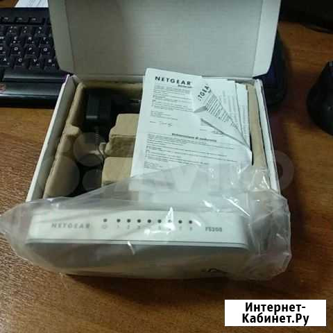 Свитч netgear fs208 новый Старый Оскол - изображение 1