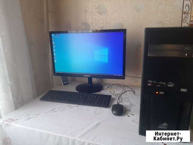 Системный блок i3 + монитор, клава+мышь, wifi Усть-Кут - изображение 1