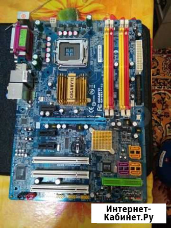 Материнская плата gigabyit ga-965-s3с процессором Старый Оскол - изображение 1