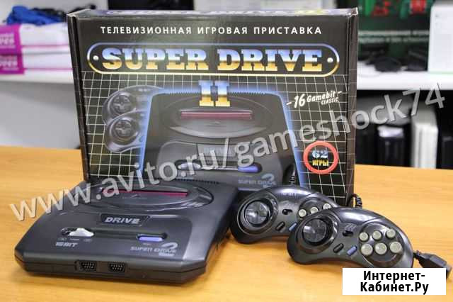 Sega Mega Drive 2 16bit Super Drive +62 игры Новый Челябинск - изображение 1