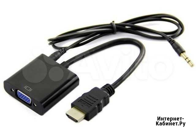 Переходник-адаптер hdmi - VGA + звук Нижний Новгород - изображение 1