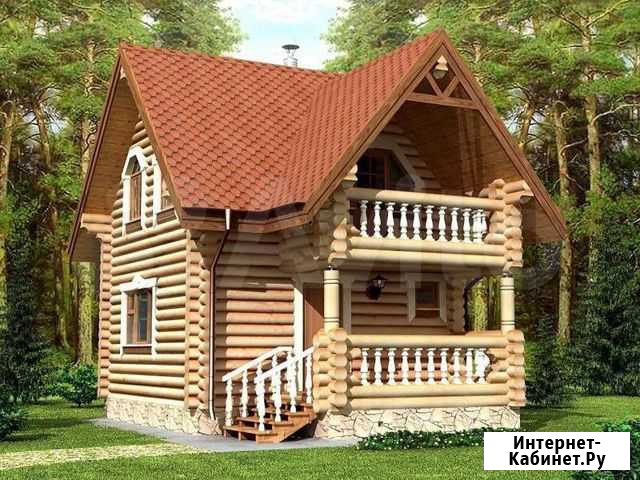 Дачный дом из оцилиндрованного бревна Челябинск - изображение 1