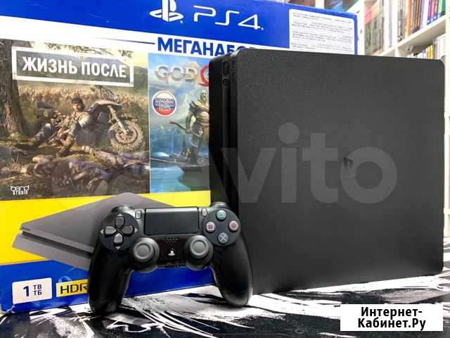 Консоль Sony PlayStation 4 Slim 1TB + Fifa 20 Мурманск - изображение 1