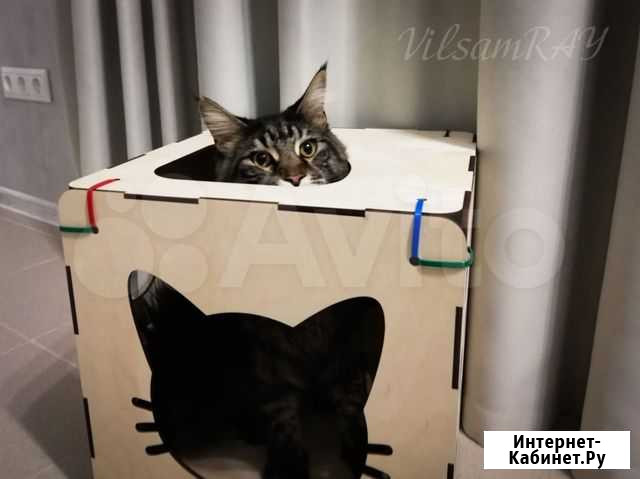 Домик для кошки - коробка для игры. Котолэнд Тюмень - изображение 1