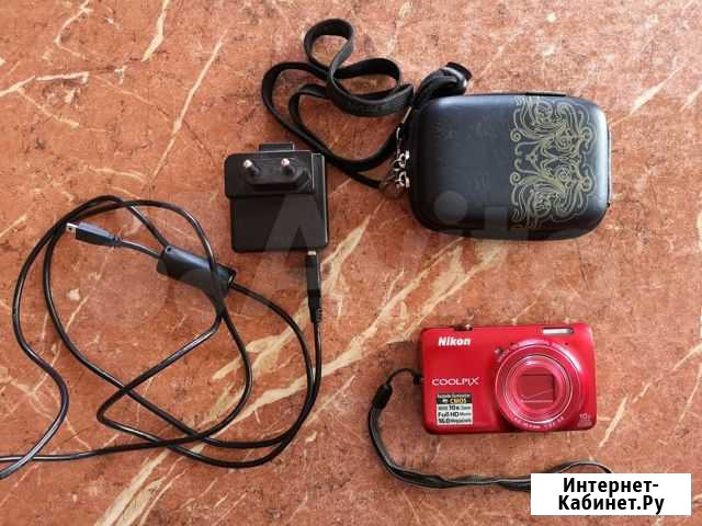 Цифровая камера Nikon coolpix S6300 (красная) Магнитогорск - изображение 1