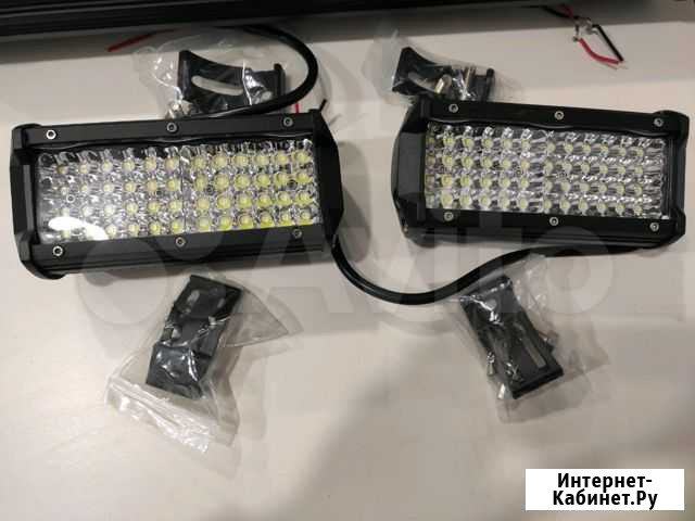 Led фары offroad 48led 165mm 2шт Липецк - изображение 1