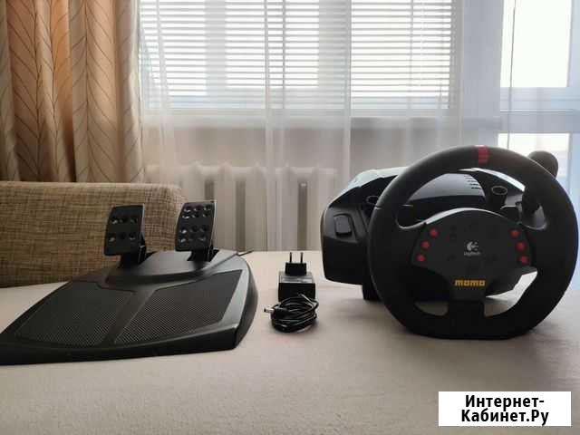Игровой руль logitech momo racing Омск - изображение 1