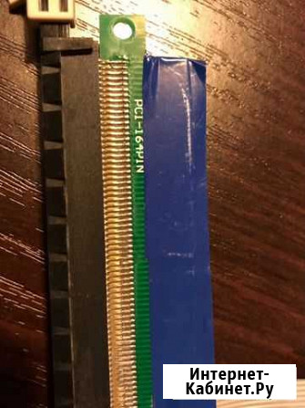 Riser райзер удлинитель шлейф PCI-E16X PCI-E1X-16X Махачкала - изображение 1