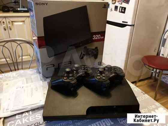 PS3Slim 320 гб+2 геймпада+47игр Прошита HEN Ярославль