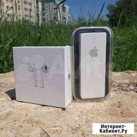 Airpods 2 белые с анимацией + power bank в подарок Воронеж