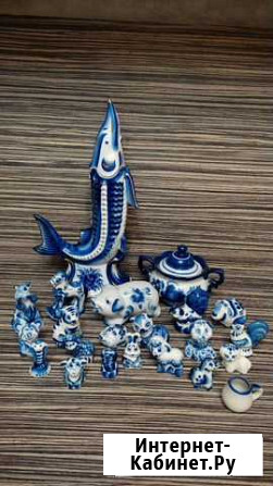 Гжель. Статуэтки, штоф, сахарница Волгоград - изображение 1