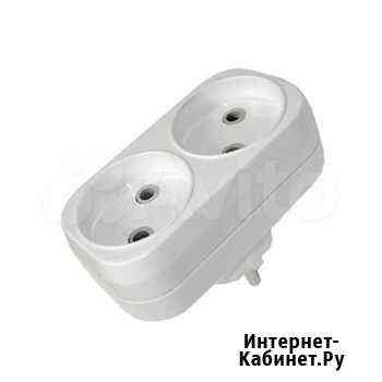 Блок на 2 гнезда 2П Б/З плоский 6А 250B TDM Курск