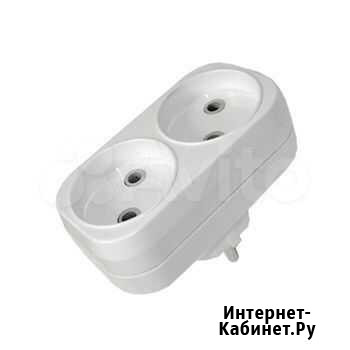 Блок на 2 гнезда 2П Б/З плоский 6А 250B TDM Курск - изображение 1