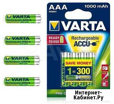 Аккумулятор Varta R03 AAA BL4 NI-MH Power 1000mAh Севастополь - изображение 1