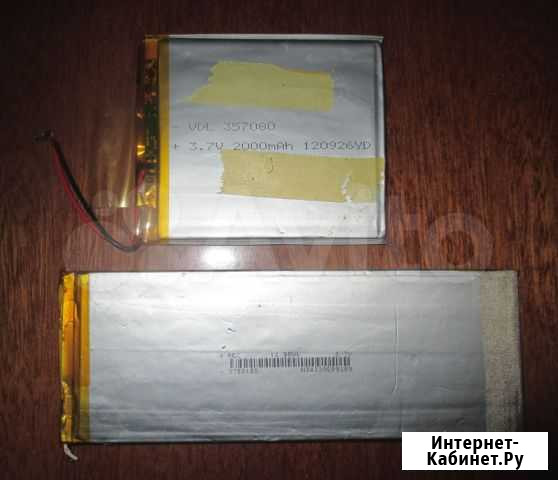 Аккумуляторы для планшетов 2000 mah 3,7 V Владимир - изображение 1