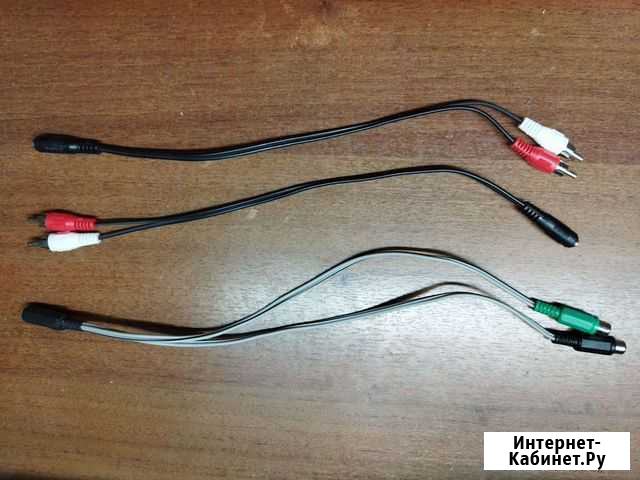 Переходник адаптер aux (3.5 mini-jack) - 2RCA (тюл Владимир - изображение 1