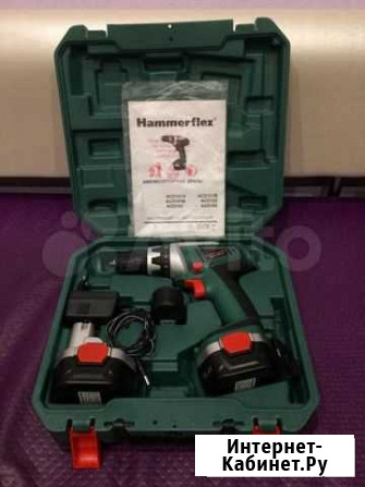 Новый шуруповерт 14.4V Hammer ACD142 2 аккум, кейс Москва - изображение 1