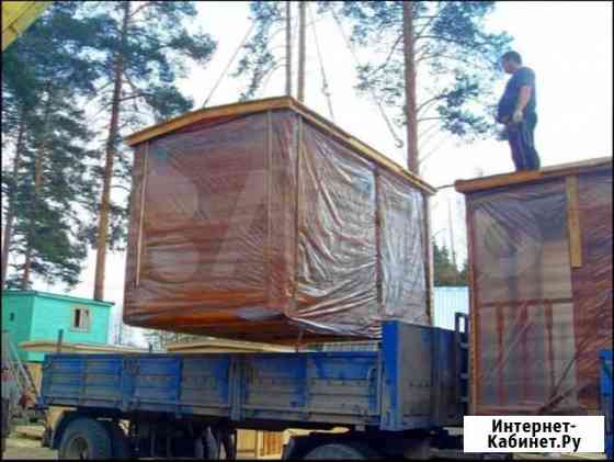 Баня из бруса мобильная под ключ Санкт-Петербург