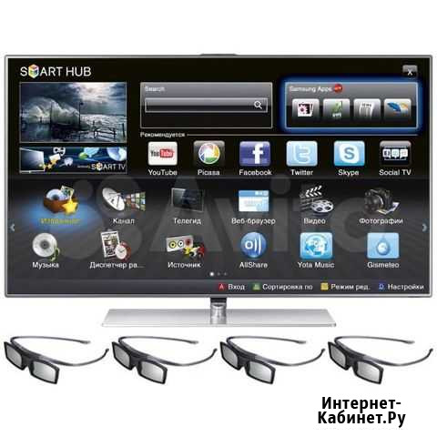 TV samsung UE40ES6300 (102см 3D Smart+WIFi 200Гц) Воронеж - изображение 1