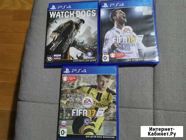 Игры на PS4 fifa 18,fifa 17,watch dogs 2 Сочи - изображение 1