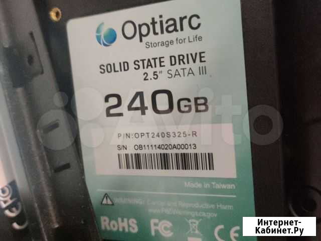 Optiarc Ssd 240 gb Самара - изображение 1
